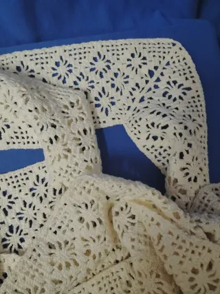 Banda crochet para colcha y cojines hecha a mano