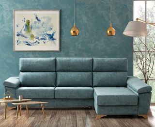 Sofa cama con chaise longue Mika.