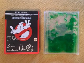 Blu-Ray Ghostbusters firmado por los Cazafantasmas
