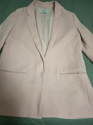 Americana rosa pastel mujer