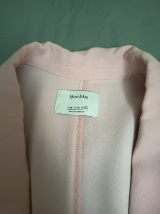 Americana rosa pastel mujer