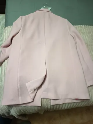 Americana rosa pastel mujer