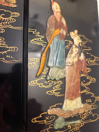 Biombo oriental vintage 4 paneles