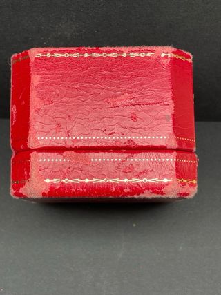 Estuche Anillo Cartier Vintage Rojo