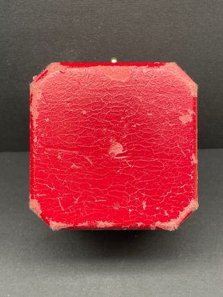 Estuche Anillo Cartier Vintage Rojo