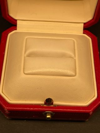 Estuche Anillo Cartier Vintage Rojo
