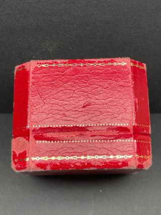 Estuche Anillo Cartier Vintage Rojo