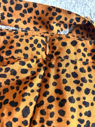 Falda pantalón Stradivarius leopardo Talla S