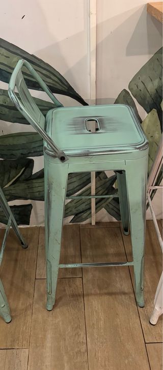 Sedia da bar in metallo stile industriale