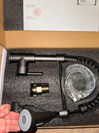 Miscelatore Rubinetto Grigio Cucina 360° Lavello