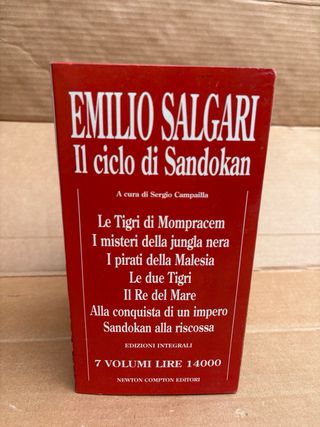 Sandokan cofanetto integrale 7 libri