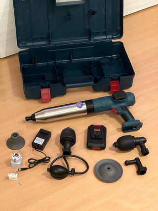 Herramienta desatascador tuberías eléctrica