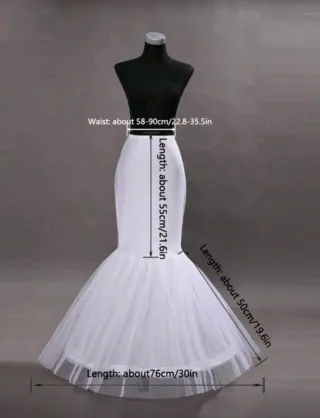 Enagua de novia can can blanca