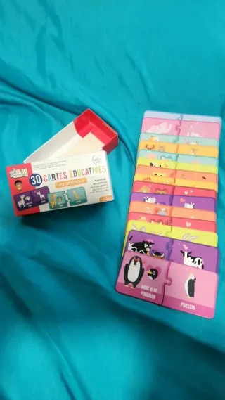 Juego Educativo 30 Cartas Animales