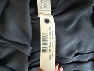 Blusa Seda Massimo Dutti Negra Talla S