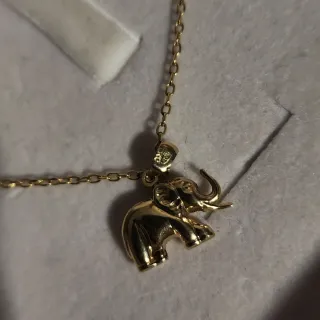 Colgante elefante oro