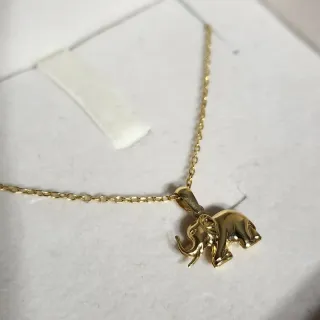 Colgante elefante oro