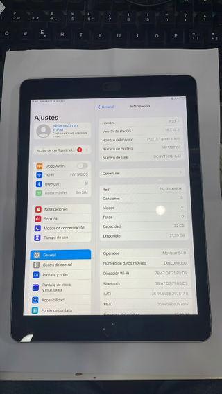 Ipad 5 Generación 32 GB