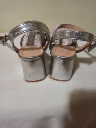 Sandali argento donna n. 40