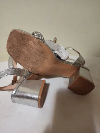 Sandali argento donna n. 40