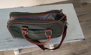 Borsa Perka verde militare per cani