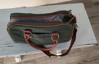 Borsa Perka verde militare per cani