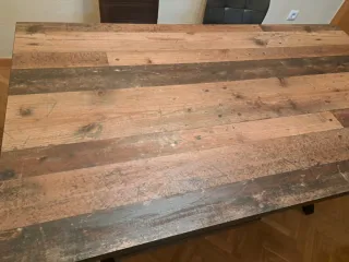 Mesa Comedor Industrial Madera y Metal Negociable