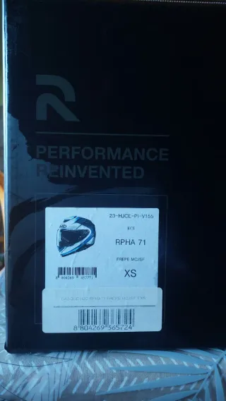 Casco HJC RPHA 71 Azul/Plata Talla XS