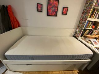 Cama nido Ikea blanca 90x200