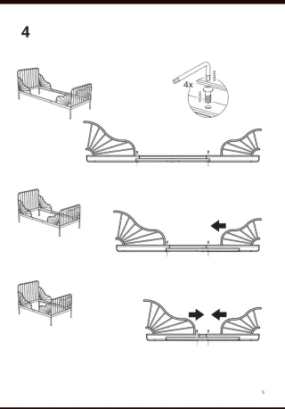 Cama extensible Ikea Minnen