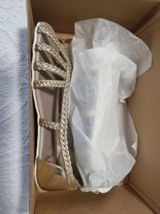 Sandalias Navegabarefoot Joya Oro Talla 40