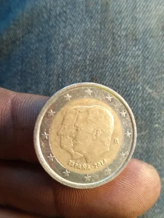 Moneda 2 Euros Conmemorativa España 2014 reyes