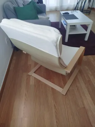 Sillón Poang Ikea Madera Blanco