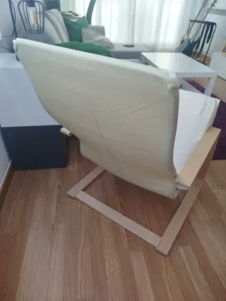 Sillón Poang Ikea Madera Blanco