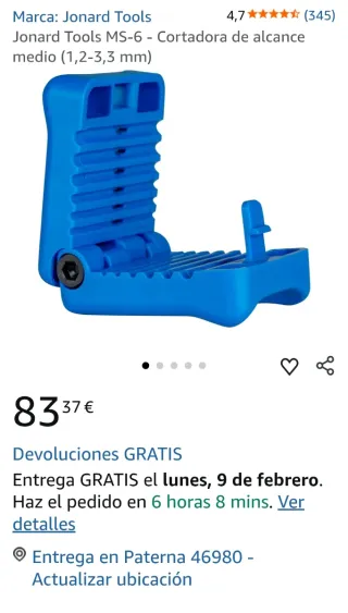 Cortadora Peladora Fibra Óptica JONARD MS-6