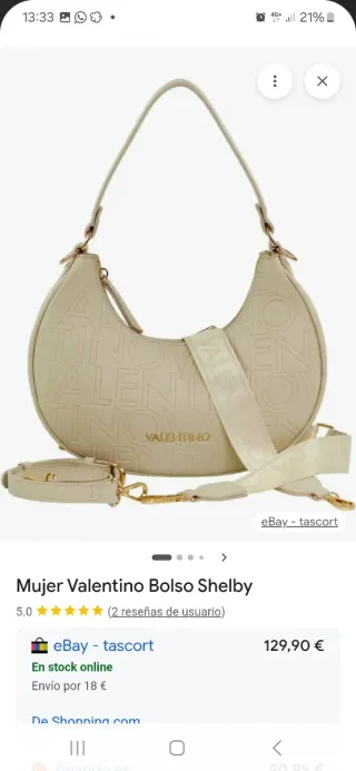 Bolso Valentino Beige sin estrenar