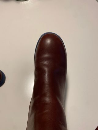 Botas Camper Gore-Tex Marrones y suelas Azules.