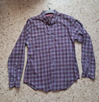 Camisa Pedro del Hierro Hombre Azul/Rojo
