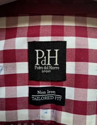 Camisa Pedro del Hierro Hombre Azul/Rojo