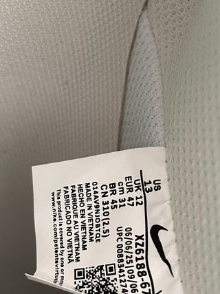 Nike Air Force 1 Stussy Beige Gris Talla 47