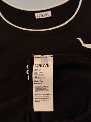 Top sin mangas Loewe Black ( read details )