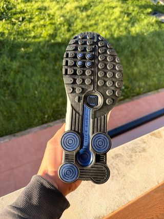 Nike Shox R4 Blancas y Azules 42