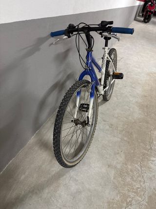 Bicicleta Shimano Antigua Azul y Blanca