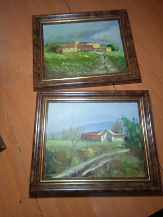 pequeños cuadros antiguos