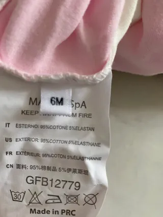 Tutina tg 6 mesi neonata GF Ferre