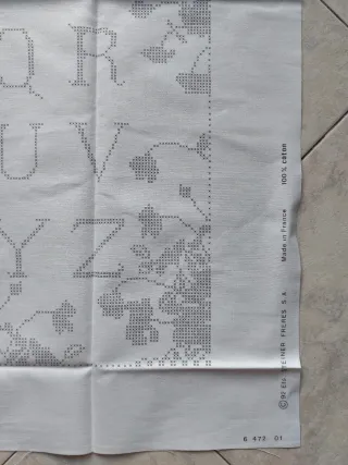 Kit Punto Croce Royal Paris Alfabeto Floreale