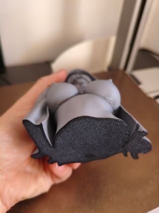 Figura Torso Mujer Artístico Gris