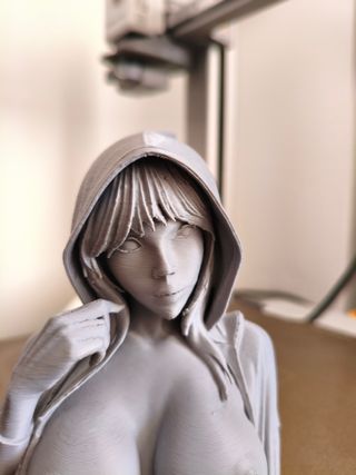 Figura Torso Mujer Artístico Gris