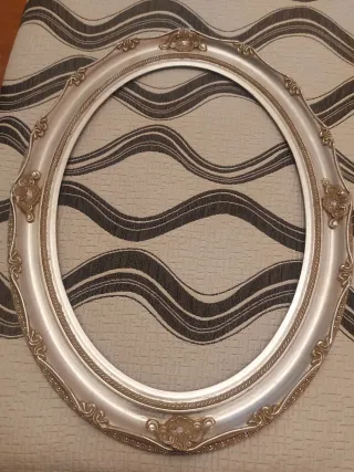 Marco Ovalado Plateado