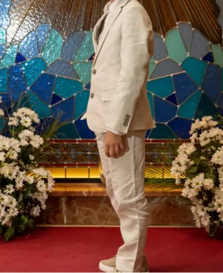 Traje Comunión Niño Tizzas Beige Talla M